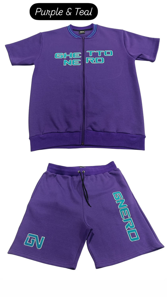 Purple & Teal Cotton GNERD Sets